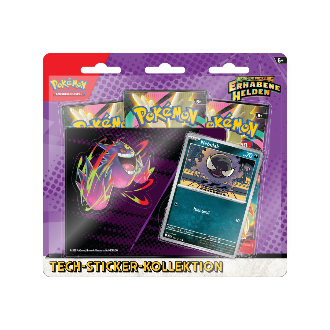 Pokemon Erhabene Helden Tech-Sticker-Kollektion (DE)