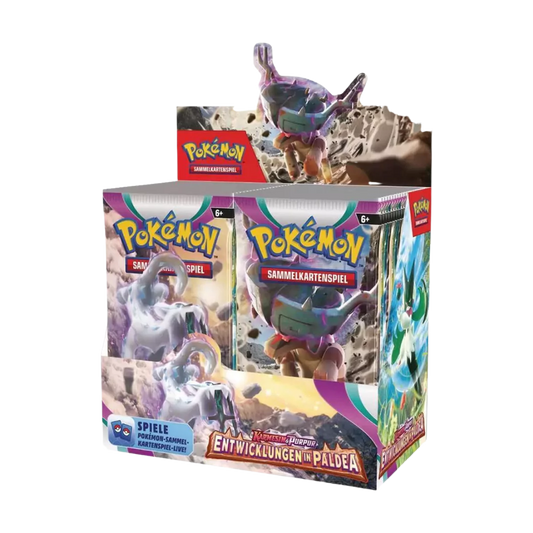 Pokemon Entwicklungen in Paldea Booster Display (DE)