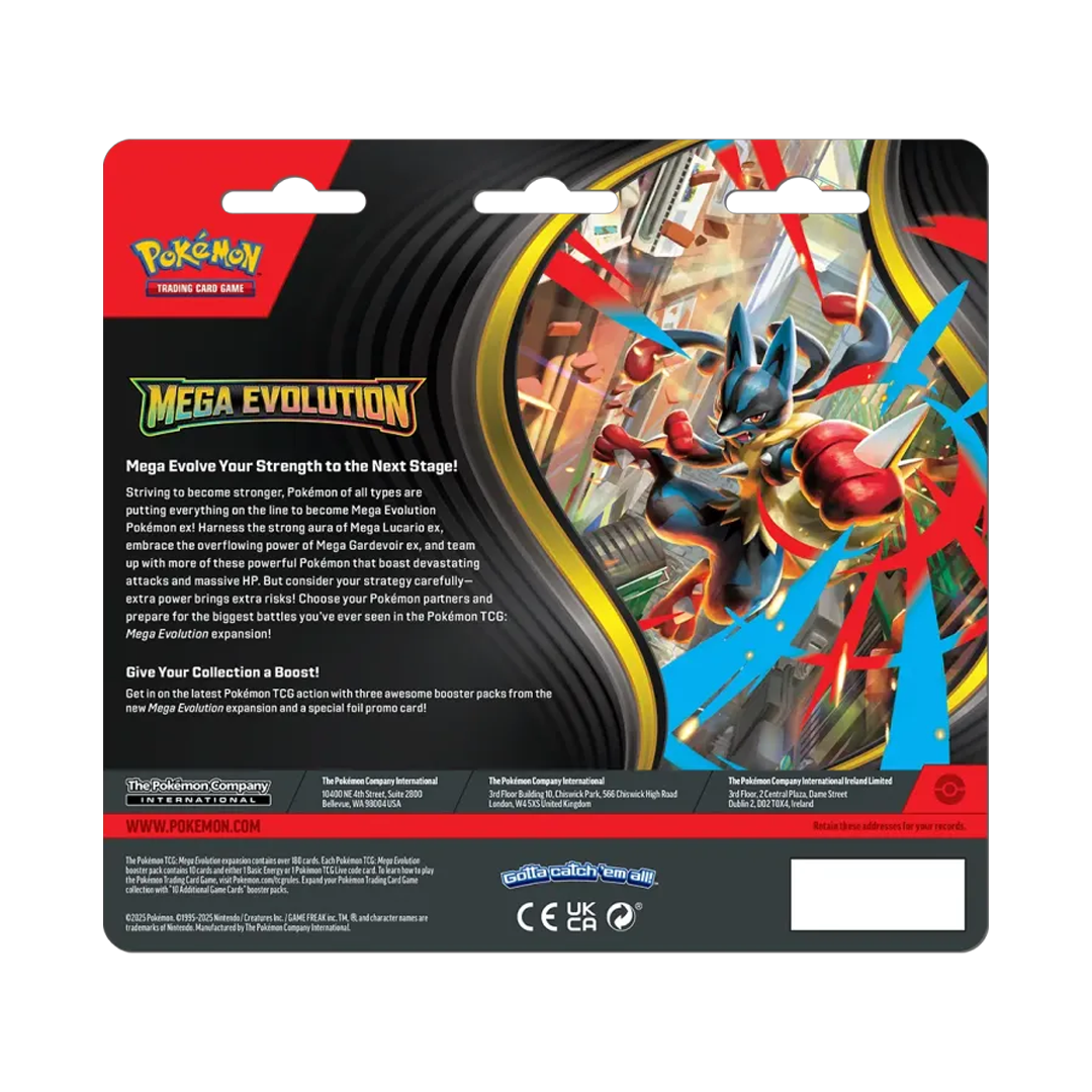 Pokemon Mega Evolution 3-Pack Blister (EN)