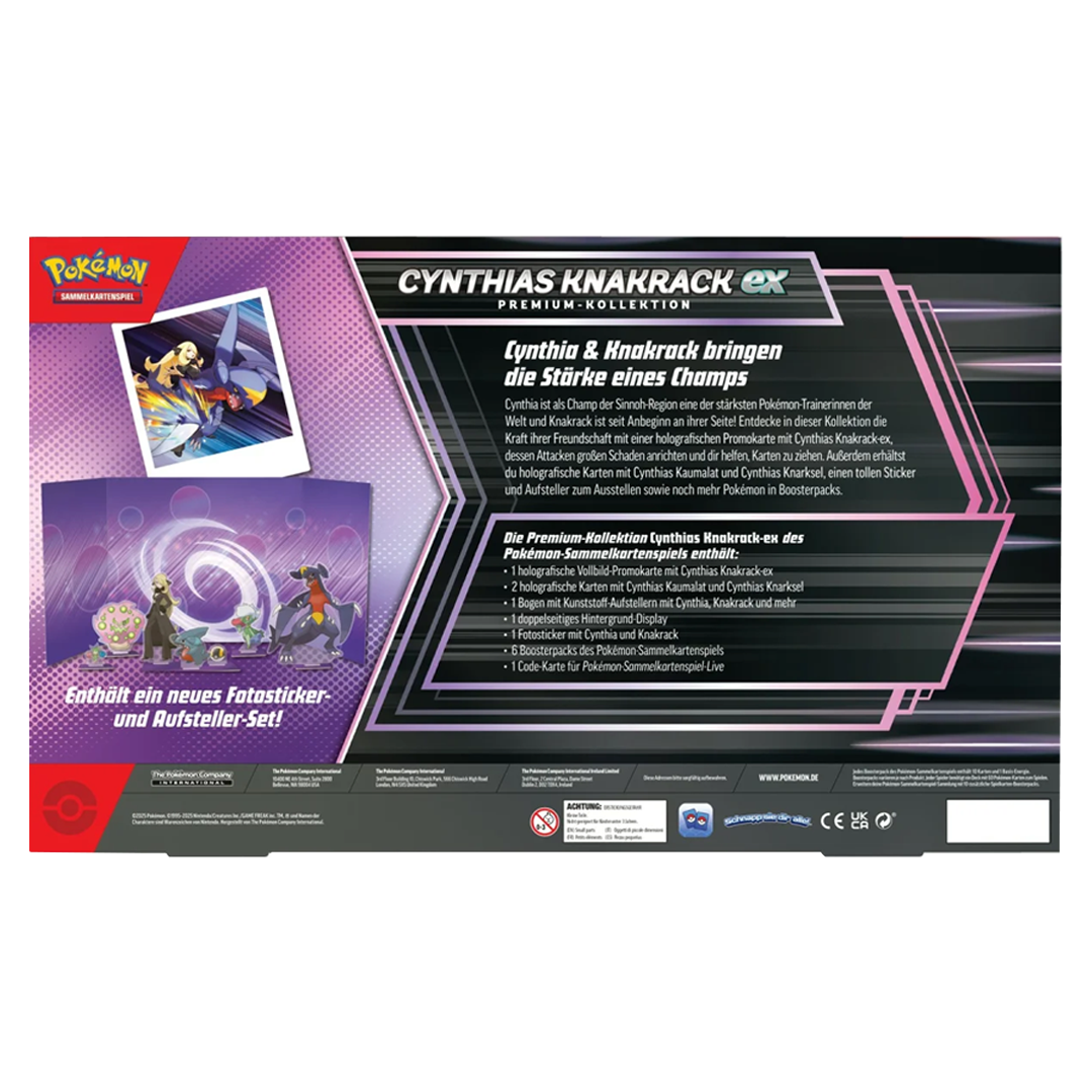 Pokemon Cynthias Knakrack-ex Premium-Kollektion (DE)