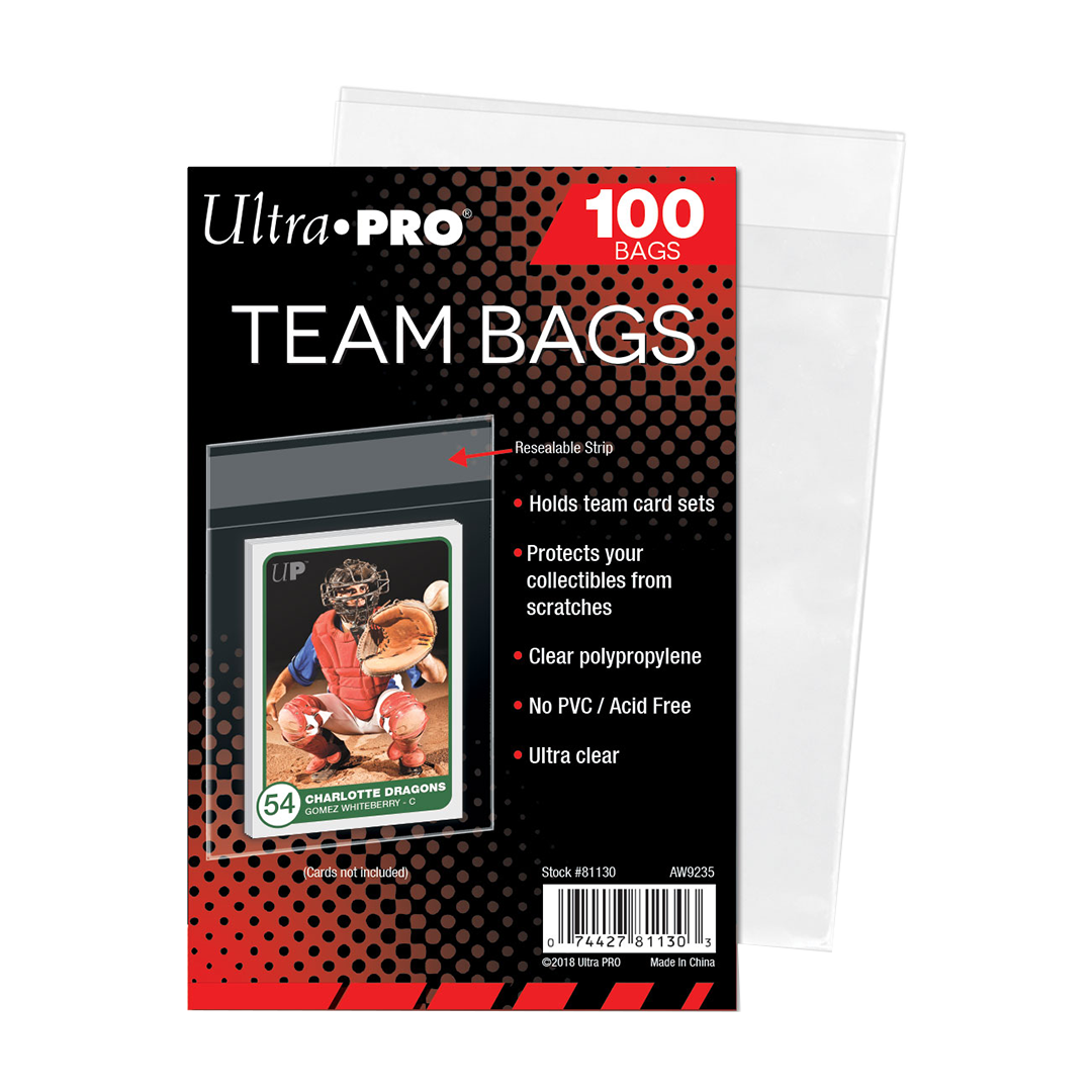 Ultra PRO Team Bags Resealable Sleeves