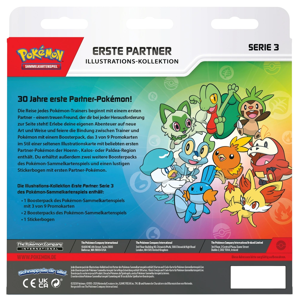 Pokemon Erste Partner Illustrations Kollektion Serie 3 (DE)