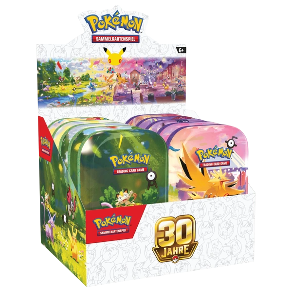 Pokemon 30 Jahre Edition Mini-Tin-Display (DE)