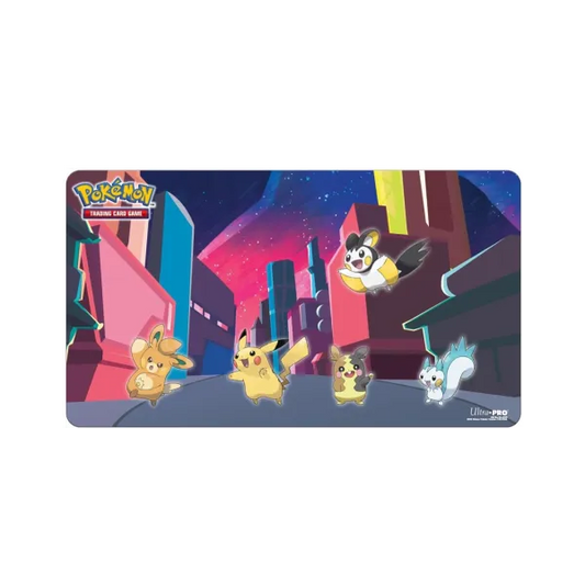 Ultra Pro Gallery Series Shimmering Skyline Spielmatte- ft. Pikachu, Morpeko, Emolga und Pachirisu