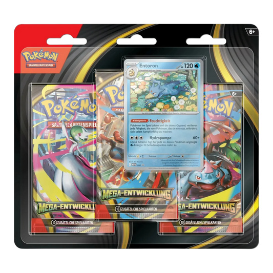 Pokemon Mega Entwicklung 3-Pack Blister (DE)