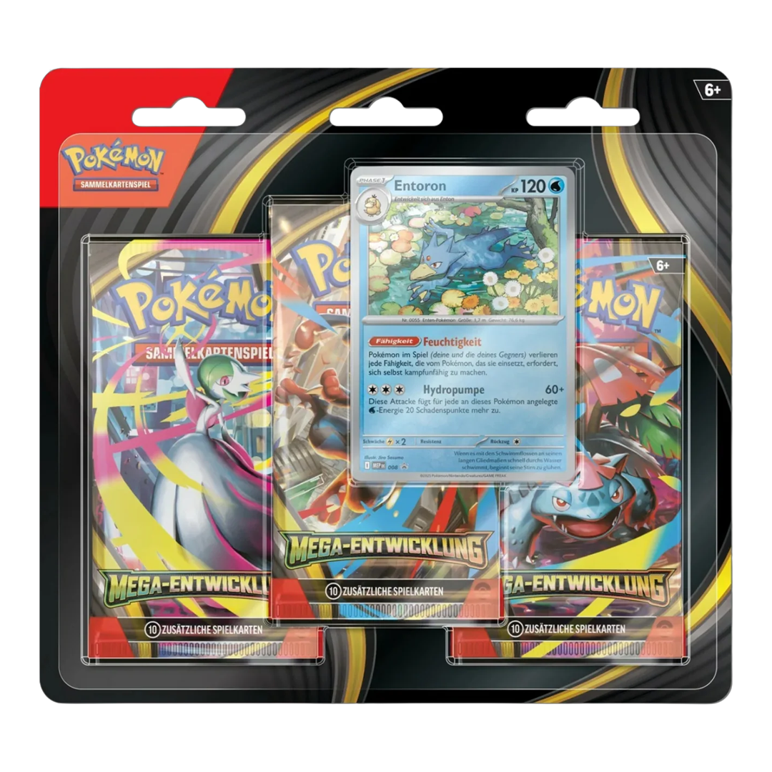 Pokemon Mega Entwicklung 3-Pack Blister (DE)