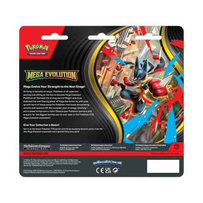 Pokemon Mega Evolution 3-Pack Blister (EN)