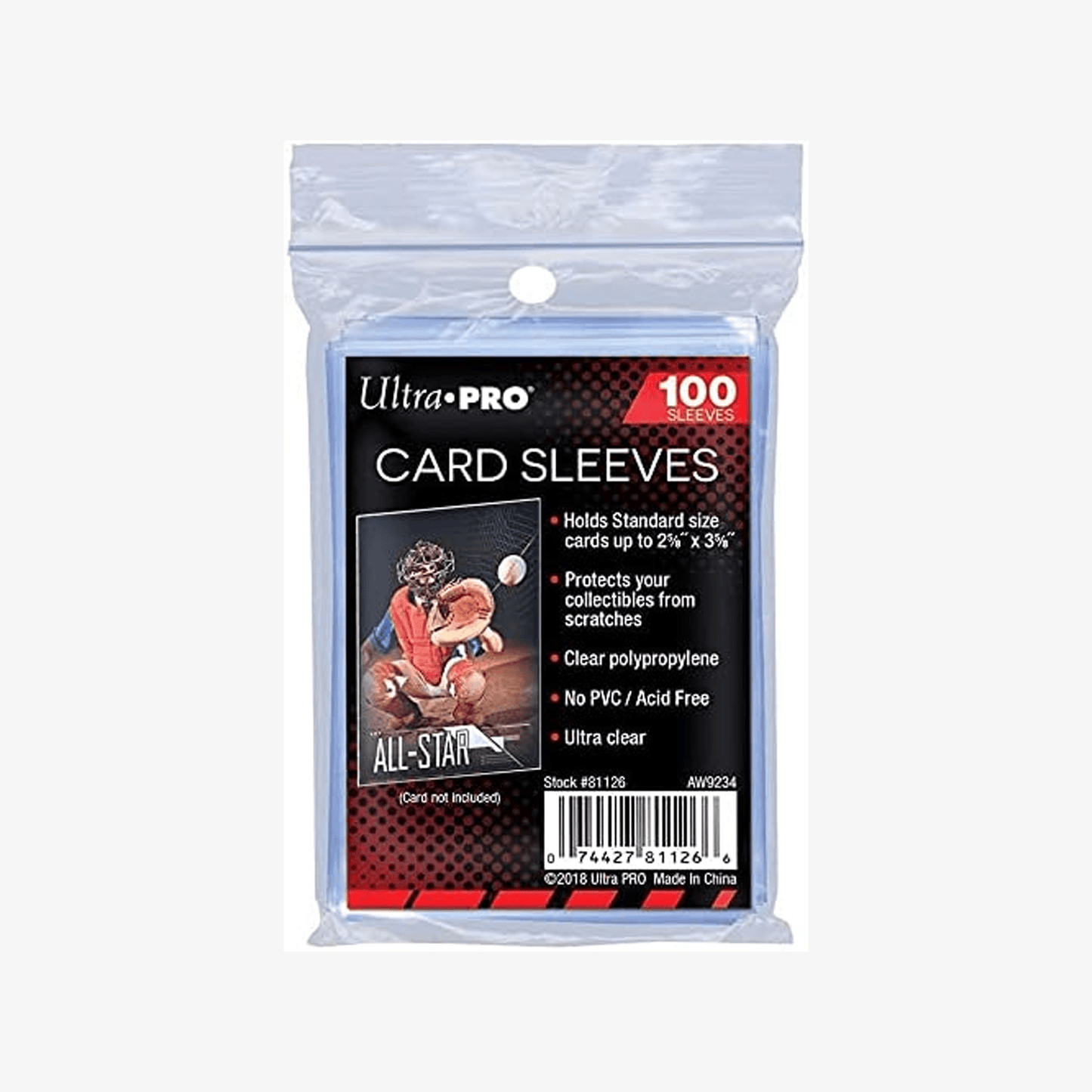 Ultra Pro Sleeves für Trading Cards - 100 Stück
