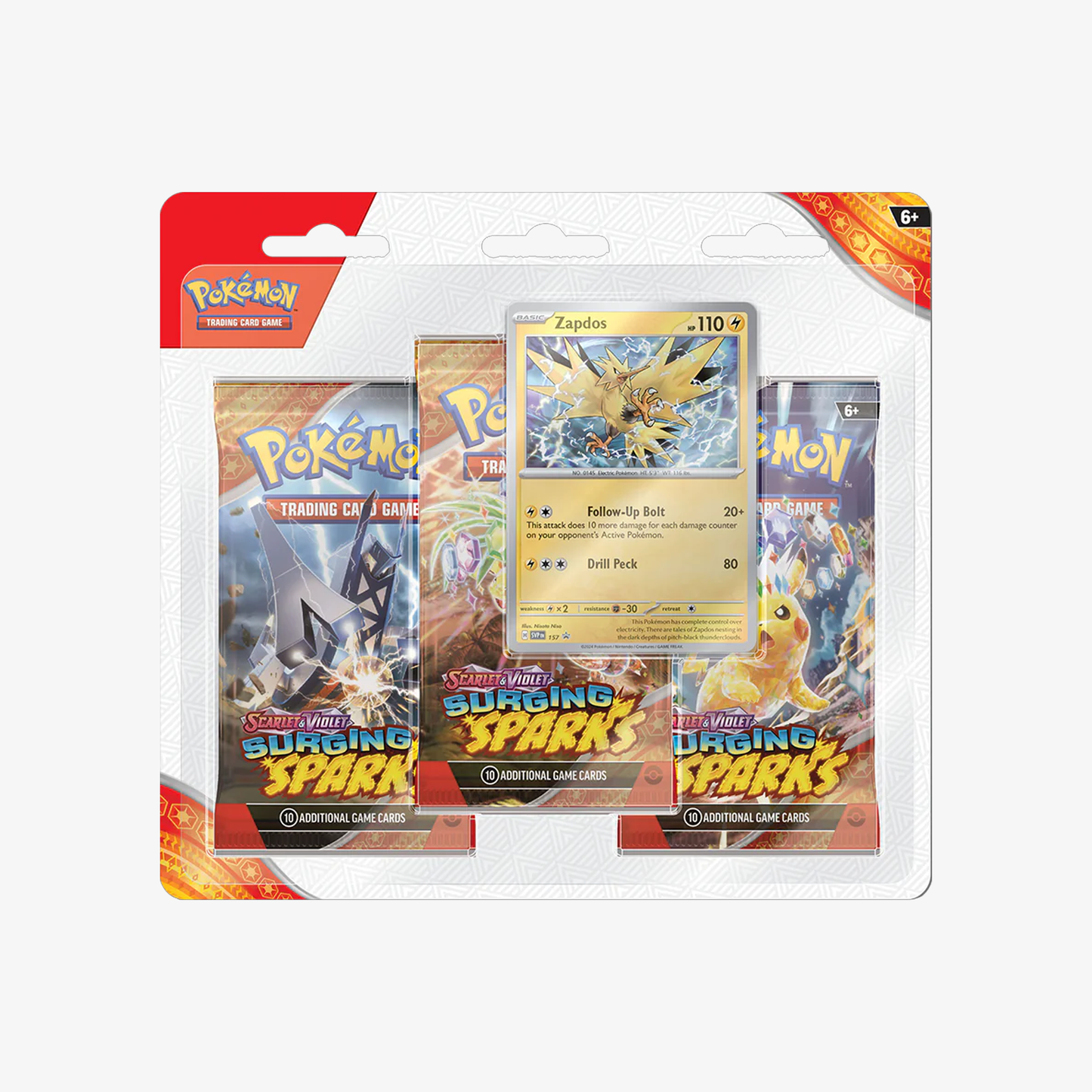 Pokemon Surging Sparks 3er Blister (ENG)