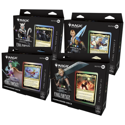 Magic: The Gathering Final Fantasy Commander Deck Bundle (DE) (all 4 Decks)