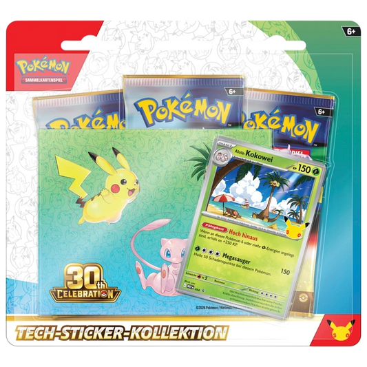 Pokemon 30 Jahre Edition Tech-Sticker-Kollektion (Alola-Kokowei) (DE)