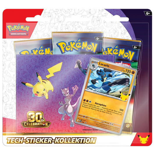 Pokemon 30 Jahre Edition Tech-Sticker-Kollektion (Lucario) (DE)
