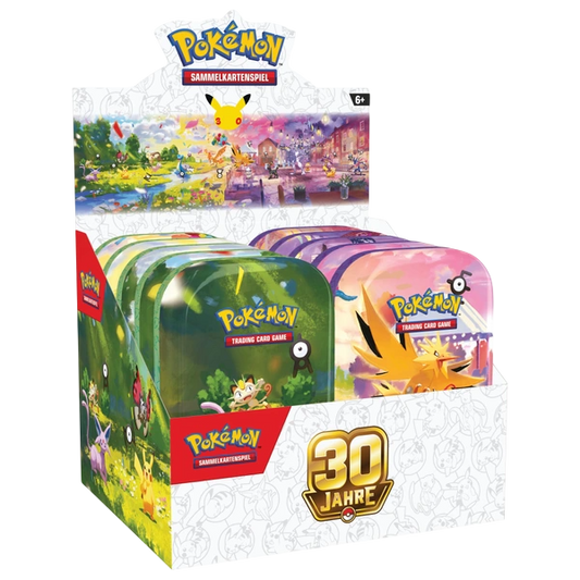 Pokemon 30 Jahre Edition Mini-Tin-Display (DE)