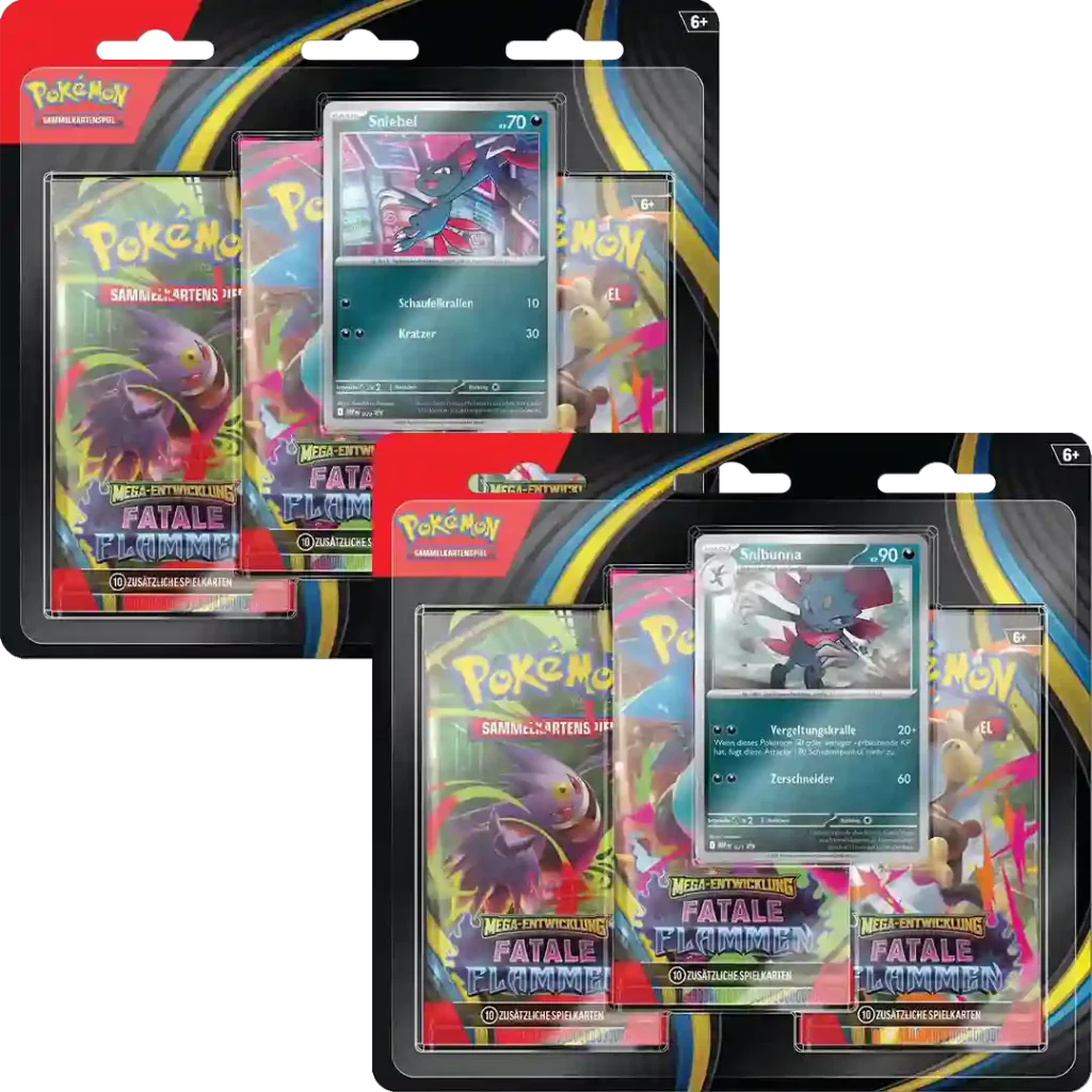 Pokemon Fatale Flammen 3-Pack Blister (DE)