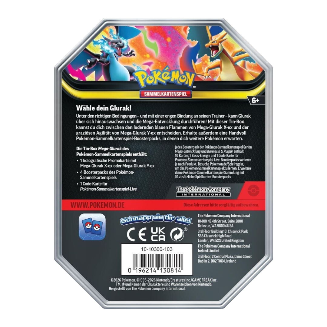 Pokemon Mega-Glurak Y-Ex Tin-Box (DE)