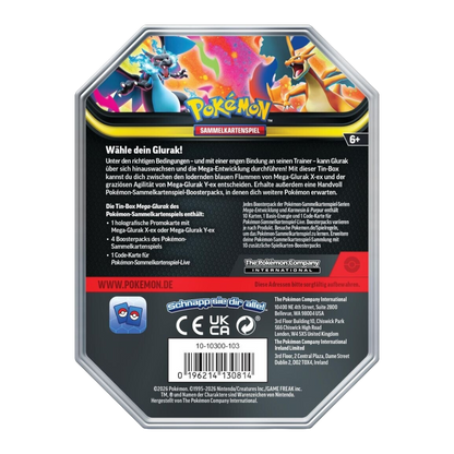 Pokemon Mega-Glurak Y-Ex Tin-Box (DE)