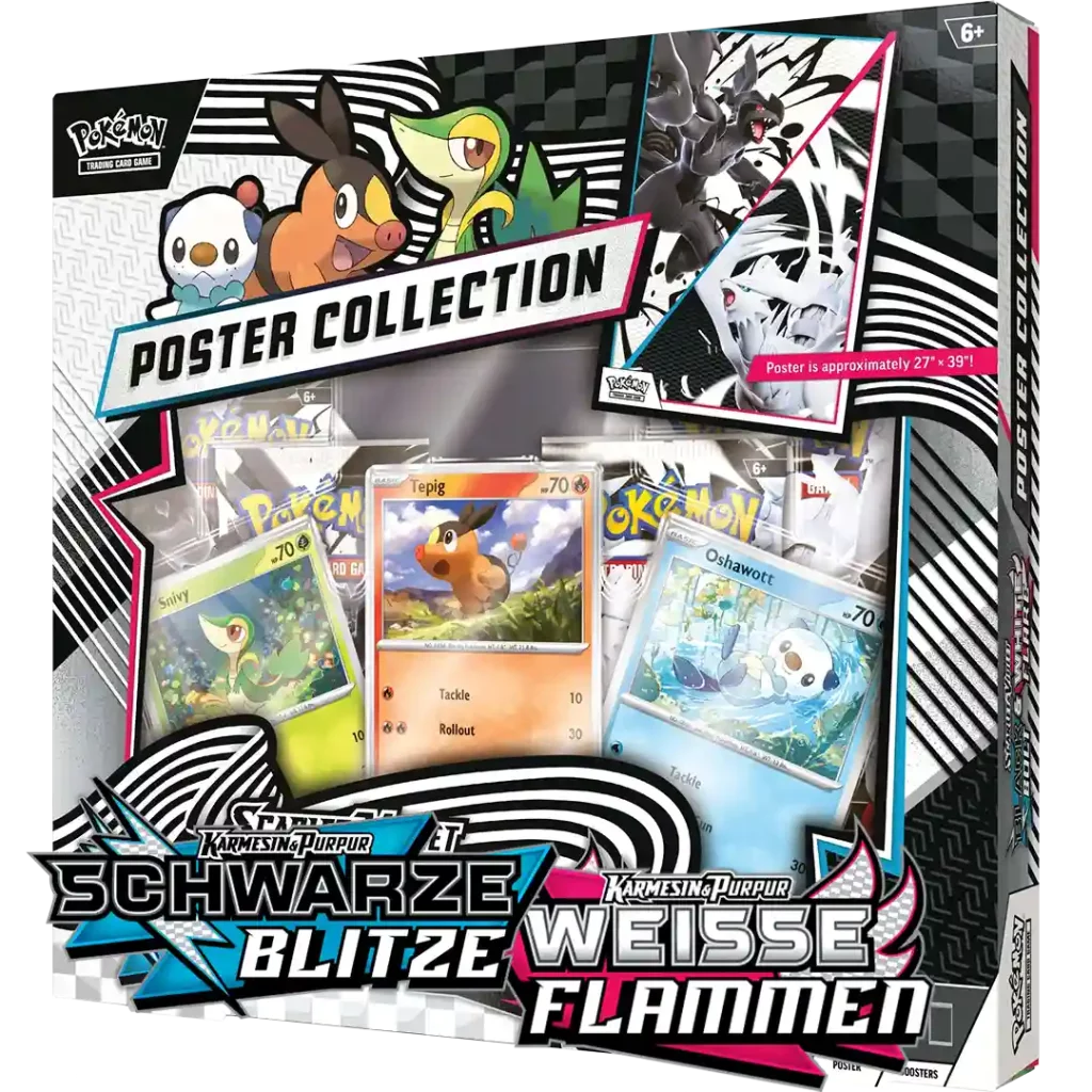 Pokemon Schwarze Blitze & Weisse Flammen Poster Kollektion (DE)